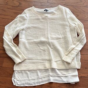 Cream Layered Sweater